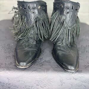 Diesel Black Leather Boots